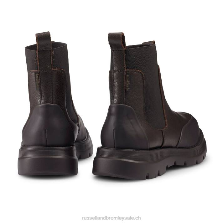 brun 8BN6619 Hommes Russell And Bromley conquérir m garde-boue chelsea boot