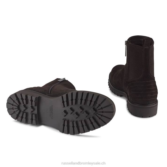 brun 8BN6622 Hommes Russell And Bromley bottines chelsea brando