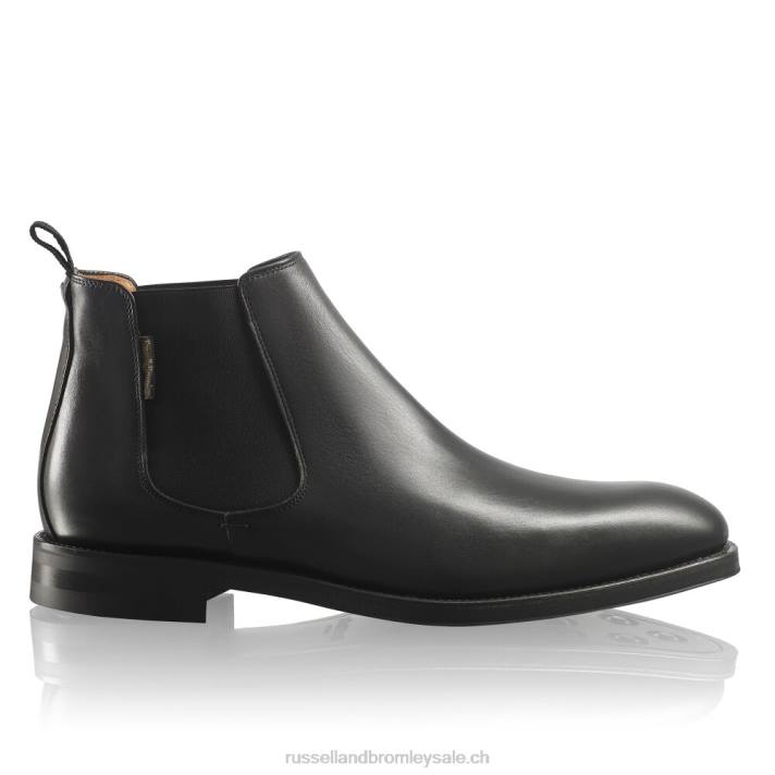 noir 8BN6609 Hommes Russell And Bromley botte chelsea burlington