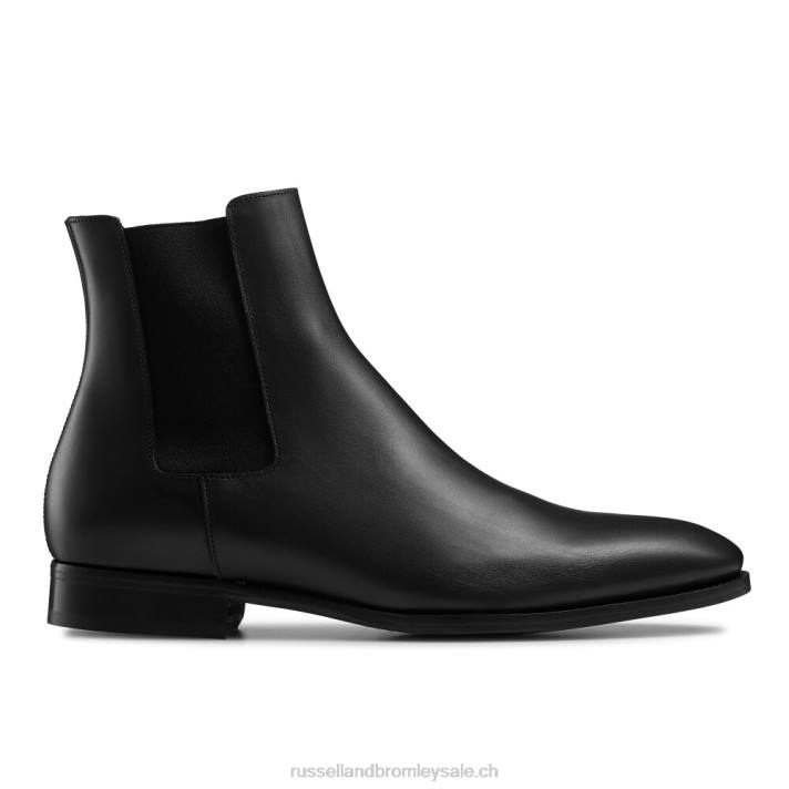 noir 8BN6616 Hommes Russell And Bromley botte chelsea en bois d'érable