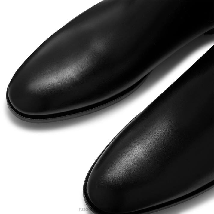 noir 8BN6616 Hommes Russell And Bromley botte chelsea en bois d\'érable