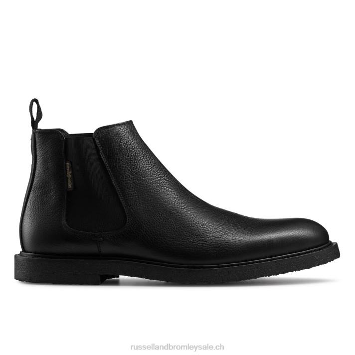 noir 8BN6618 Hommes Russell And Bromley semelle crêpe dublin chelsea