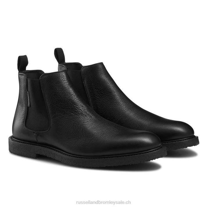 noir 8BN6618 Hommes Russell And Bromley semelle crêpe dublin chelsea