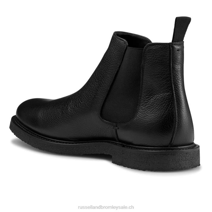 noir 8BN6618 Hommes Russell And Bromley semelle crêpe dublin chelsea