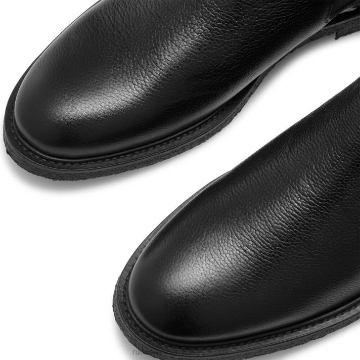 noir 8BN6618 Hommes Russell And Bromley semelle crêpe dublin chelsea