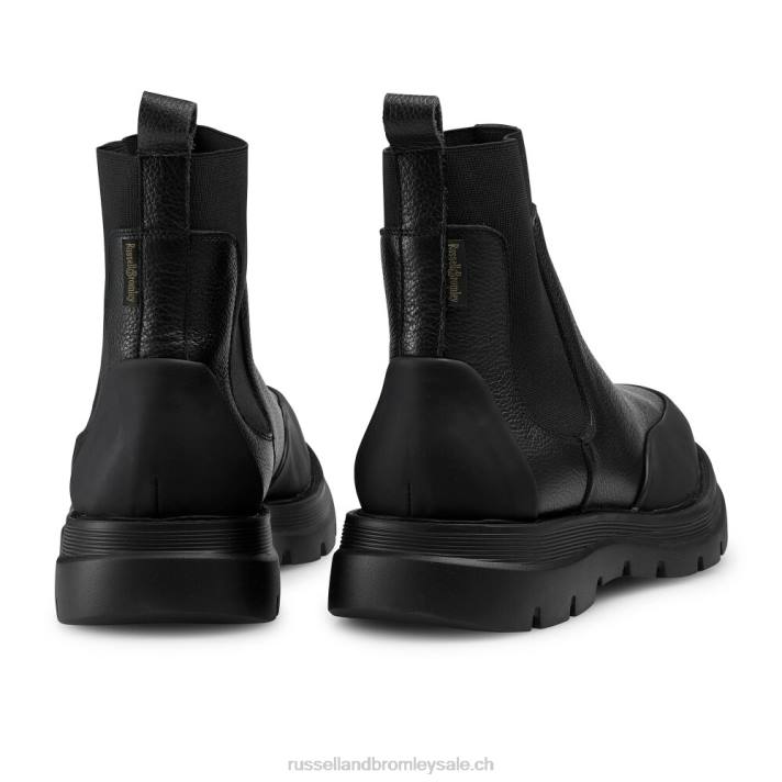 noir 8BN6620 Hommes Russell And Bromley conquérir m garde-boue chelsea boot