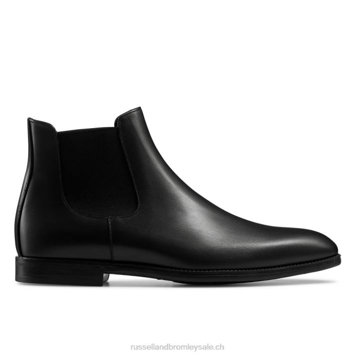 noir 8BN6628 Hommes Russell And Bromley botte à semelle en caoutchouc up town