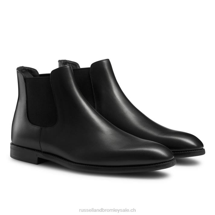 noir 8BN6628 Hommes Russell And Bromley botte à semelle en caoutchouc up town
