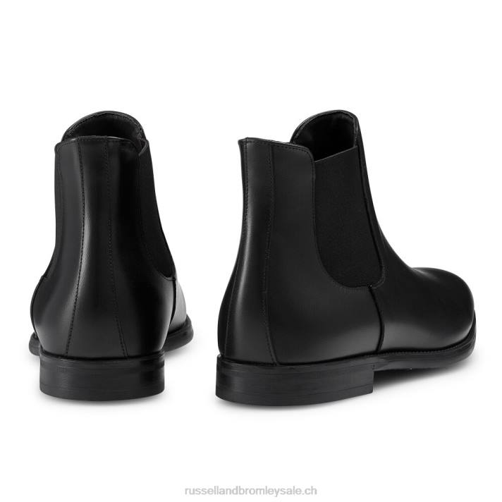 noir 8BN6628 Hommes Russell And Bromley botte à semelle en caoutchouc up town