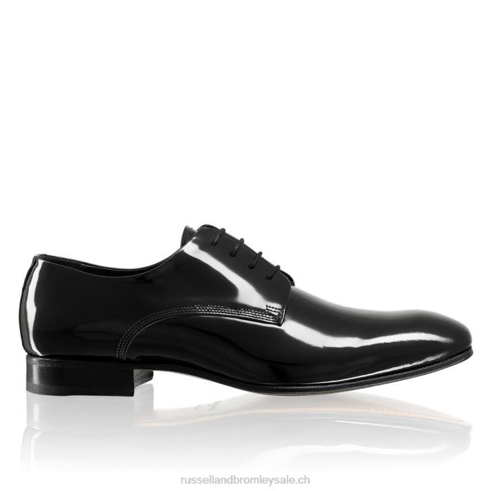 8BN6593 Hommes Russell And Bromley derbies sinatra vernis à lacets