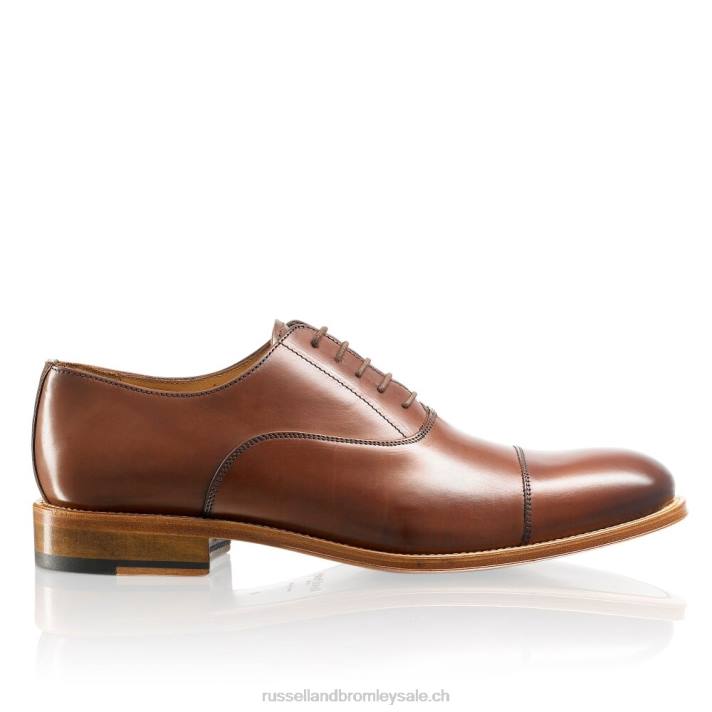 bronzer 8BN6583 Hommes Russell And Bromley boris oxford à lacets