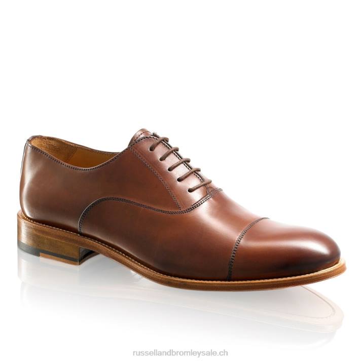 bronzer 8BN6583 Hommes Russell And Bromley boris oxford à lacets