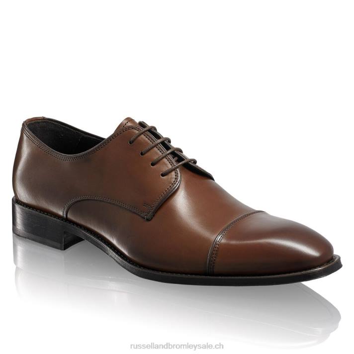 bronzer 8BN6595 Hommes Russell And Bromley Spectre derbies à bout renforcé