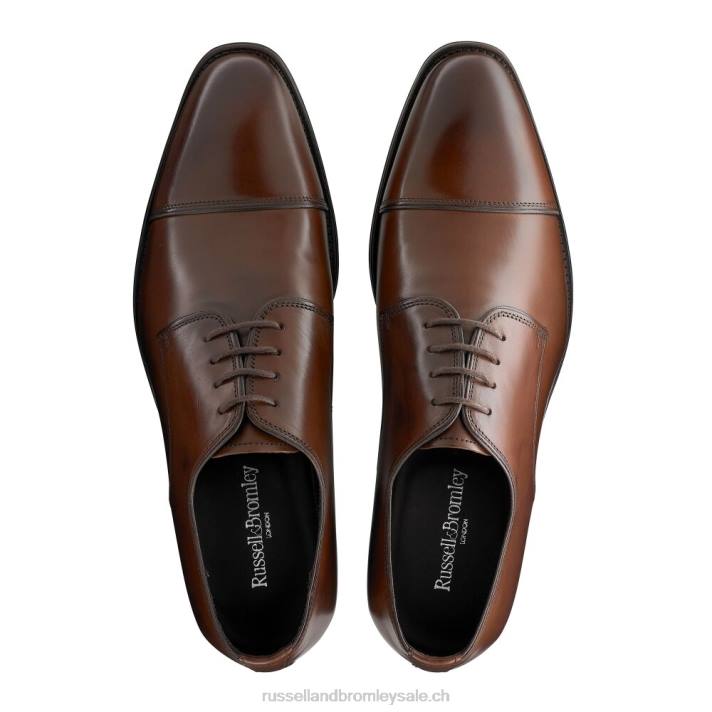 bronzer 8BN6595 Hommes Russell And Bromley Spectre derbies à bout renforcé