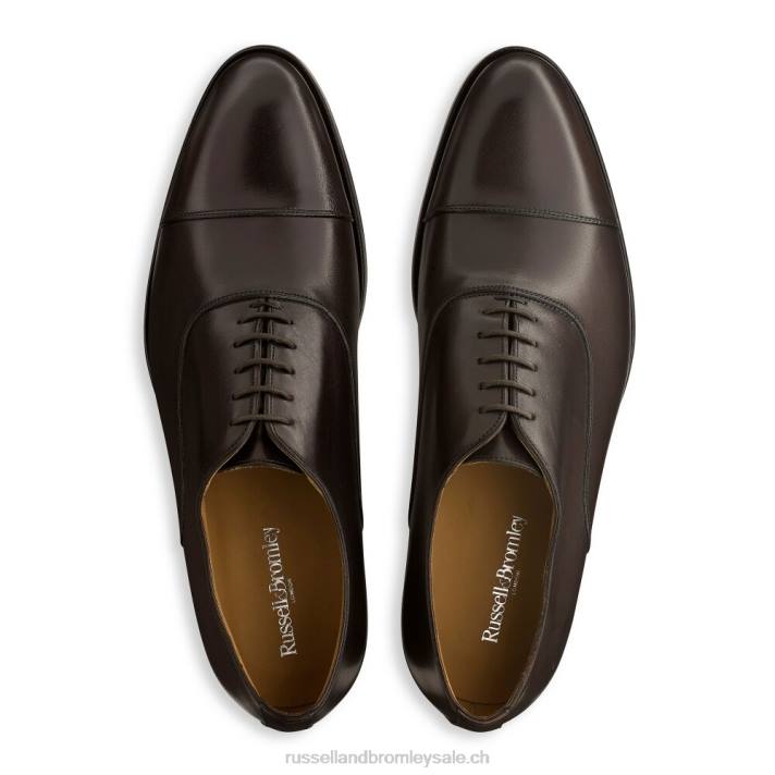brun 8BN6587 Hommes Russell And Bromley oxford cumulus à bout renforcé