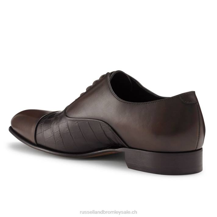 brun 8BN6602 Hommes Russell And Bromley embout stratus oxford