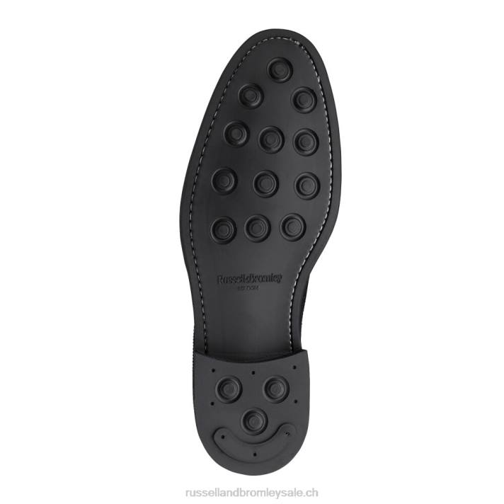 noir 8BN6582 Hommes Russell And Bromley derbies à semelle en caoutchouc southport
