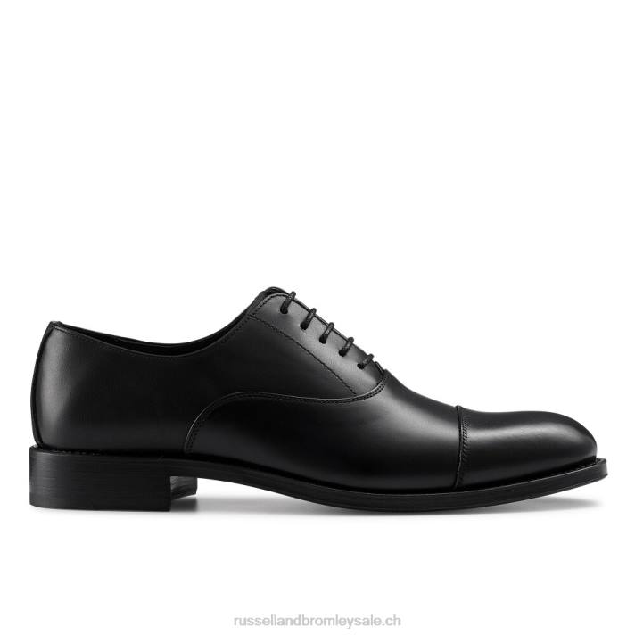 noir 8BN6584 Hommes Russell And Bromley boris oxford à lacets