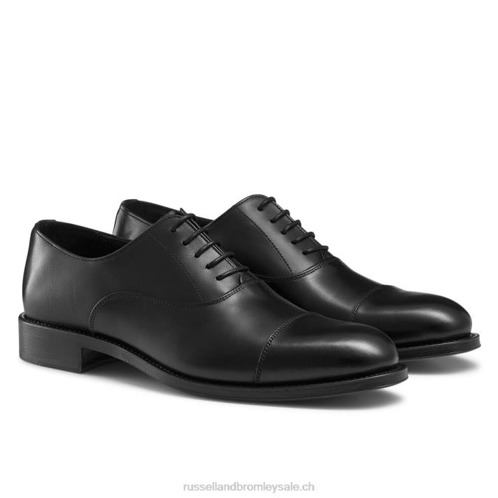 noir 8BN6584 Hommes Russell And Bromley boris oxford à lacets
