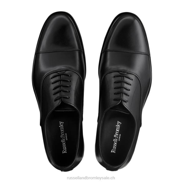 noir 8BN6584 Hommes Russell And Bromley boris oxford à lacets
