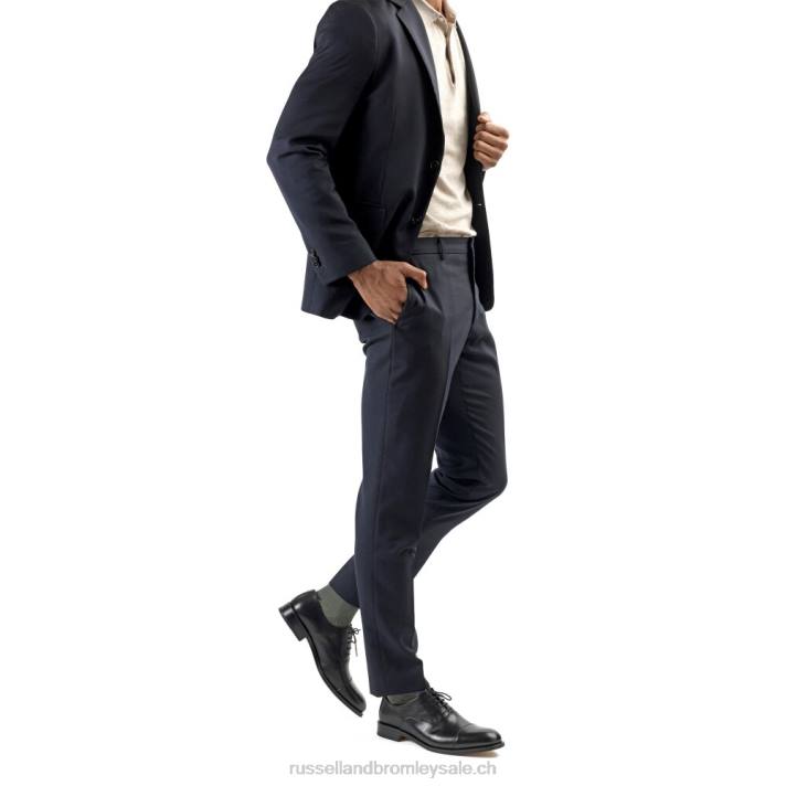 noir 8BN6584 Hommes Russell And Bromley boris oxford à lacets