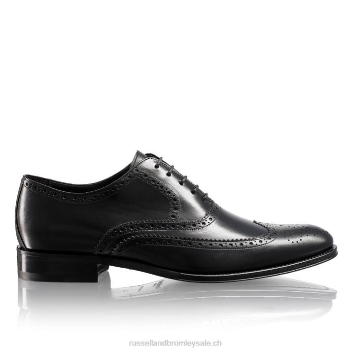 noir 8BN6585 Hommes Russell And Bromley richelieu richelieu vieilli en chêne