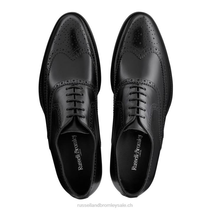 noir 8BN6585 Hommes Russell And Bromley richelieu richelieu vieilli en chêne