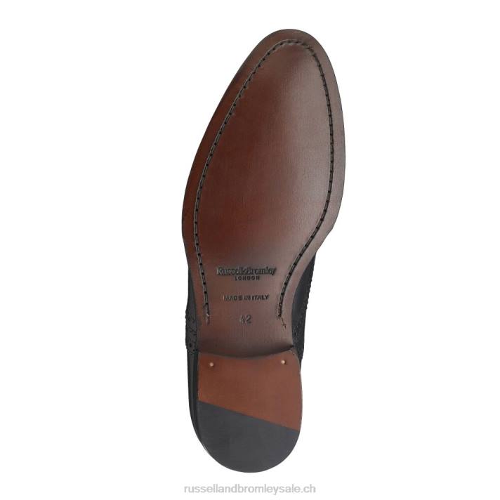 noir 8BN6585 Hommes Russell And Bromley richelieu richelieu vieilli en chêne