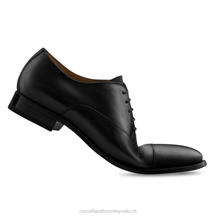 noir 8BN6588 Hommes Russell And Bromley oxford cumulus à bout renforcé