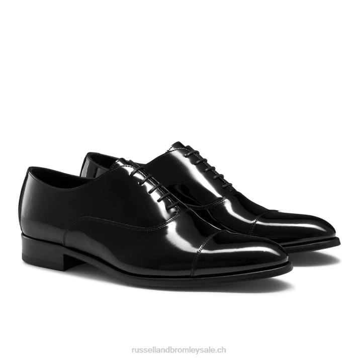 noir 8BN6589 Hommes Russell And Bromley oxford cumulus à bout renforcé