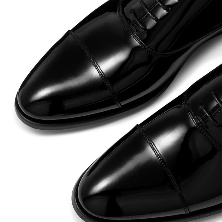 noir 8BN6589 Hommes Russell And Bromley oxford cumulus à bout renforcé