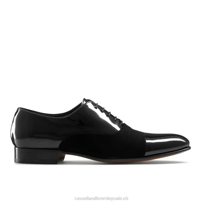 noir 8BN6590 Hommes Russell And Bromley embout stratus oxford