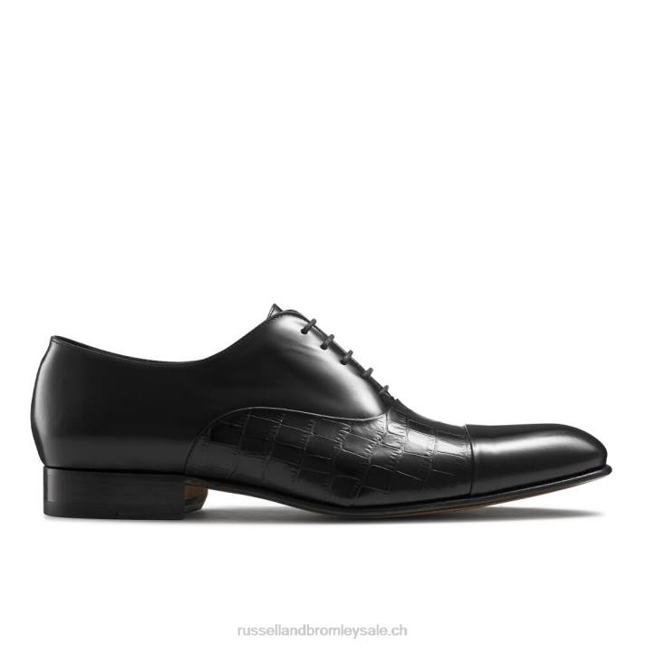 noir 8BN6592 Hommes Russell And Bromley embout stratus oxford