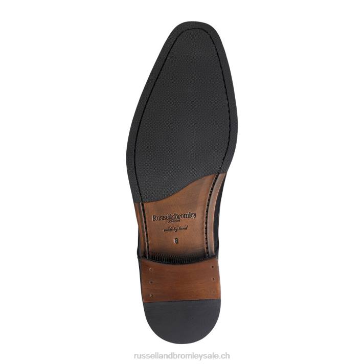 noir 8BN6594 Hommes Russell And Bromley Spectre derbies à bout renforcé