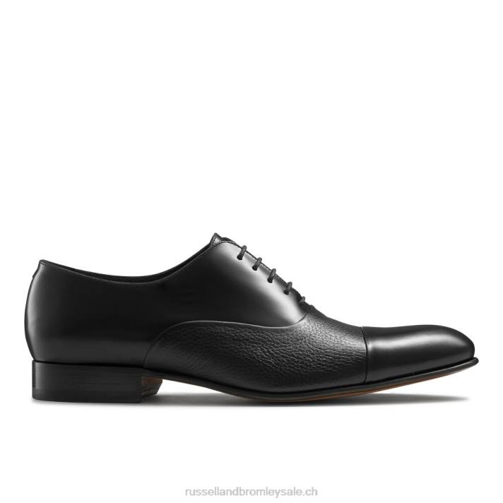 noir 8BN6596 Hommes Russell And Bromley embout stratus oxford