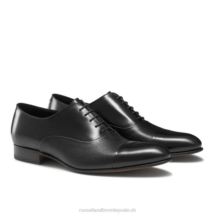 noir 8BN6596 Hommes Russell And Bromley embout stratus oxford