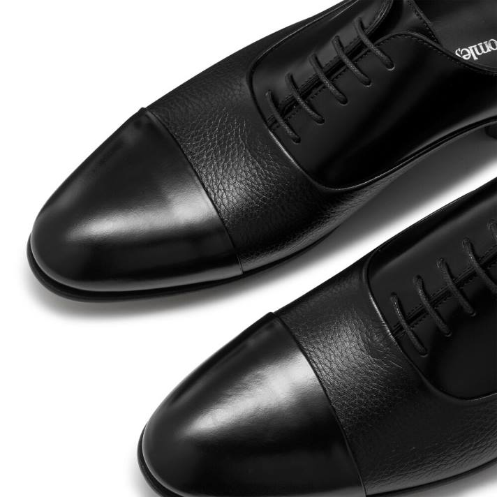 noir 8BN6596 Hommes Russell And Bromley embout stratus oxford