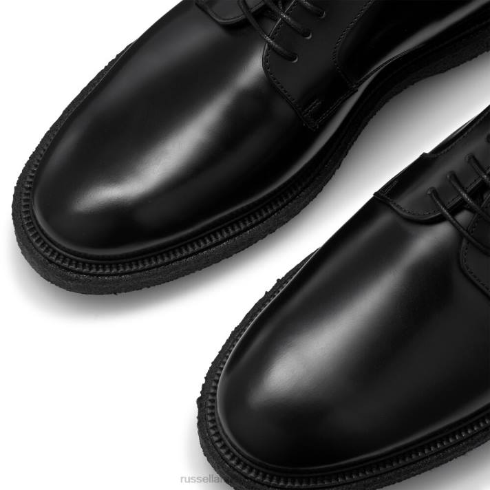 noir 8BN6600 Hommes Russell And Bromley derby scintillant de porto
