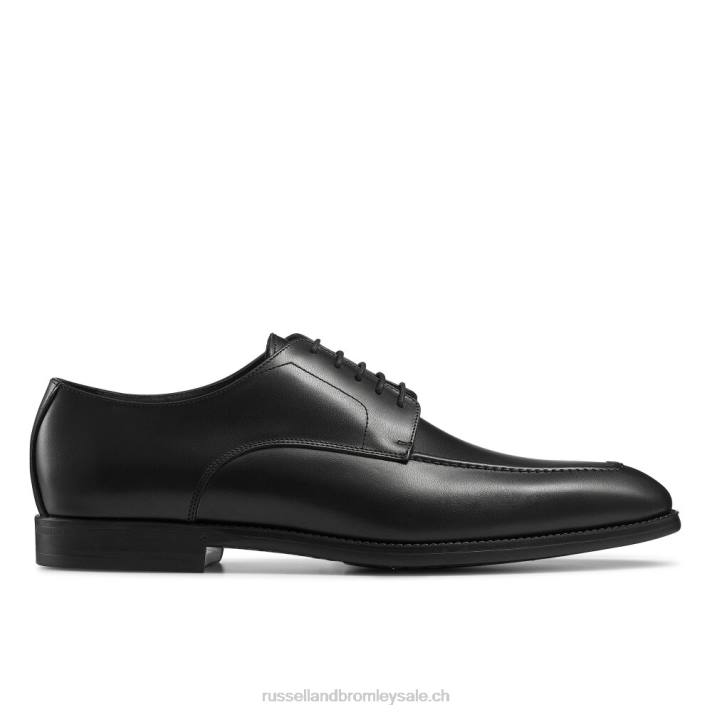 noir 8BN6601 Hommes Russell And Bromley cross town semelle en caoutchouc à lacets