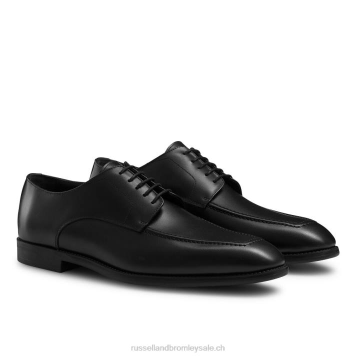 noir 8BN6601 Hommes Russell And Bromley cross town semelle en caoutchouc à lacets