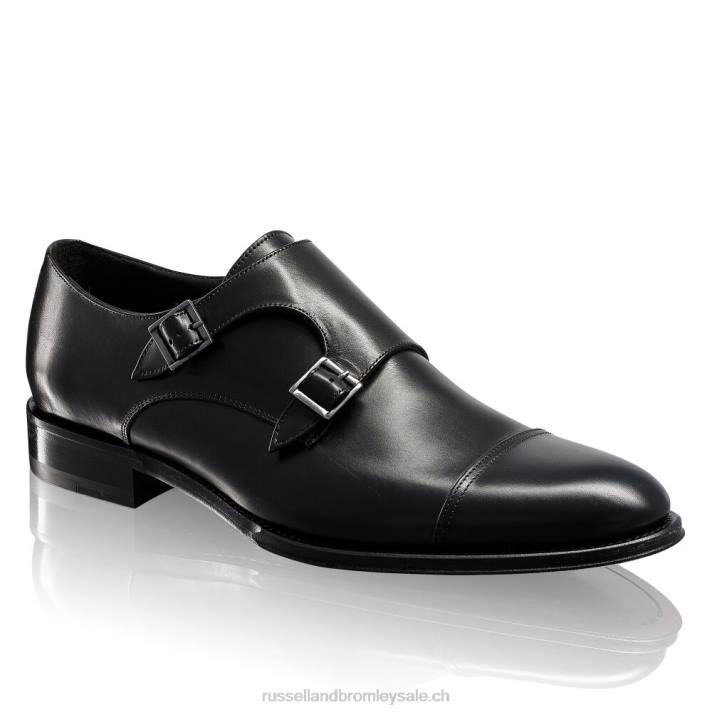 noir 8BN6604 Hommes Russell And Bromley boucle double boucle bouleau