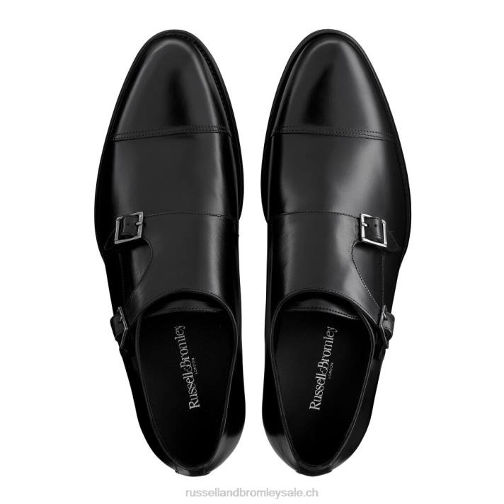 noir 8BN6604 Hommes Russell And Bromley boucle double boucle bouleau