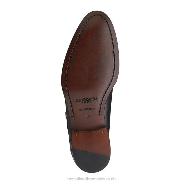 noir 8BN6604 Hommes Russell And Bromley boucle double boucle bouleau