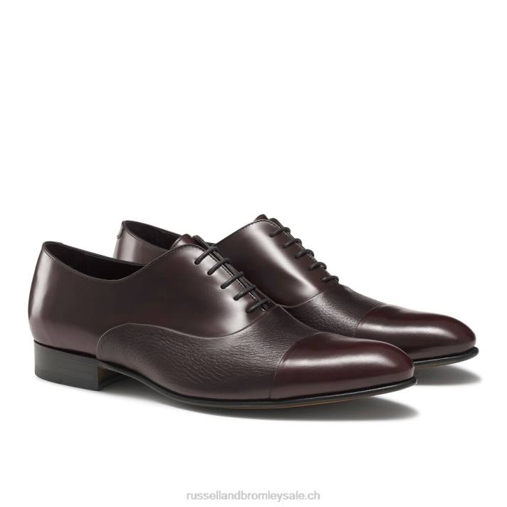 rouge 8BN6591 Hommes Russell And Bromley embout stratus oxford