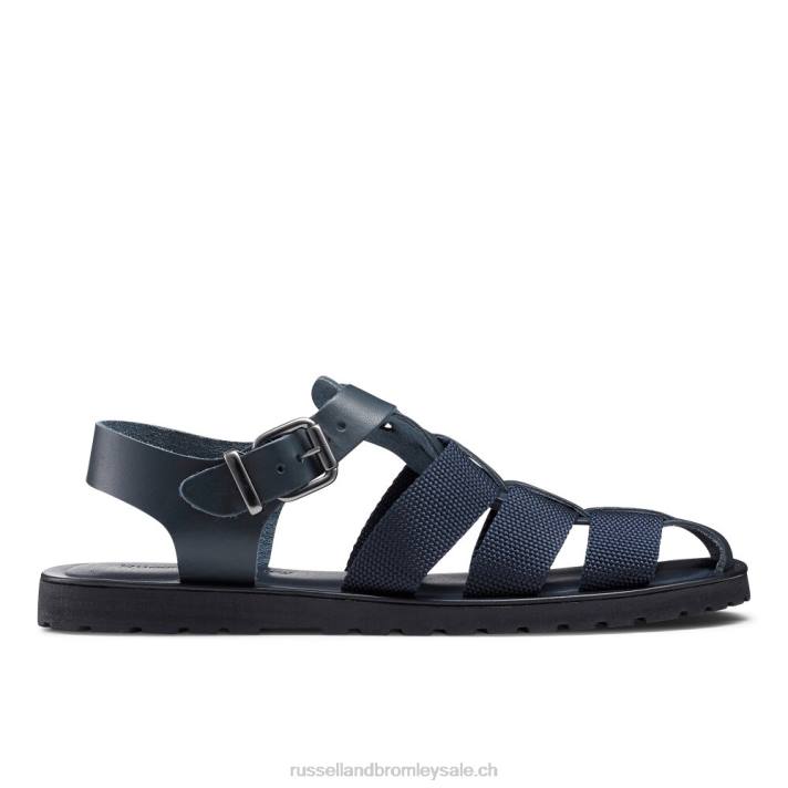 bleu 8BN6531 Hommes Russell And Bromley fab fisher pêcheur en tissu bouclé