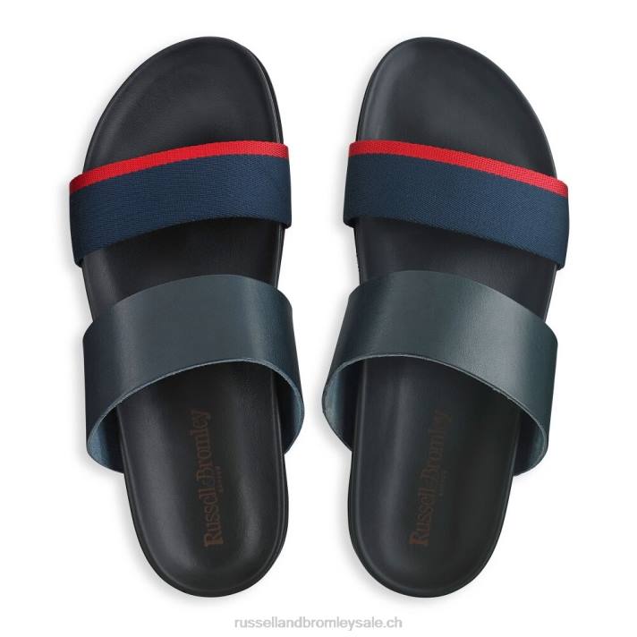 bleu 8BN6537 Hommes Russell And Bromley sandale à assise plantaire fab line