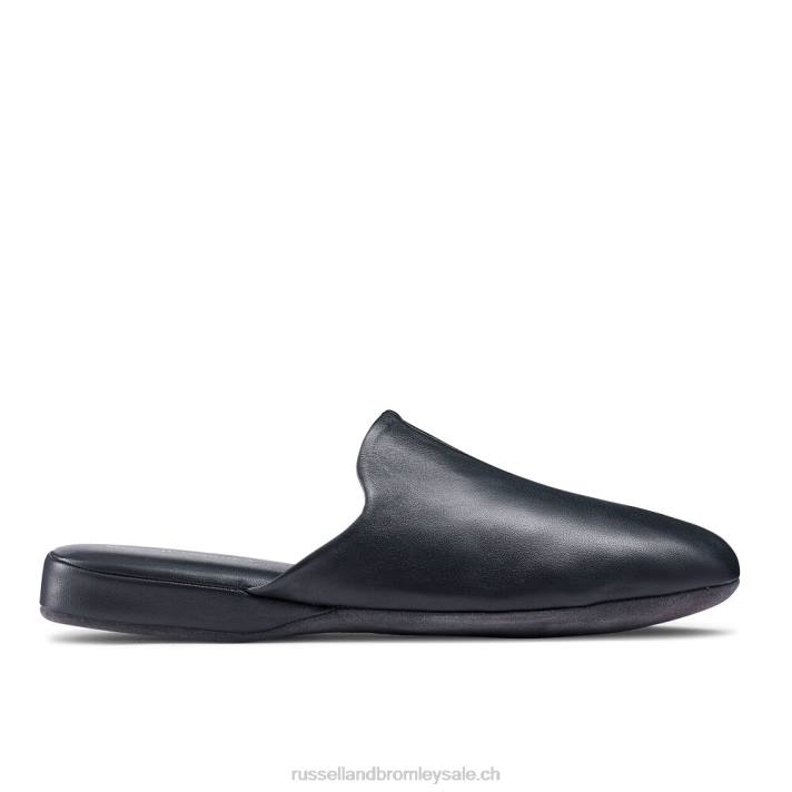 bleu 8BN6543 Hommes Russell And Bromley chausson mule dominique