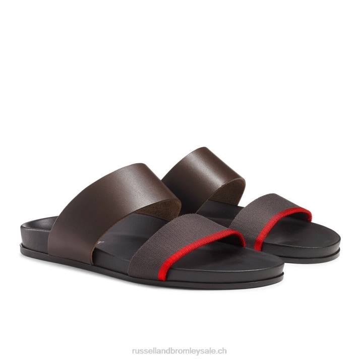 brun 8BN6507 Hommes Russell And Bromley sandale à assise plantaire fab line