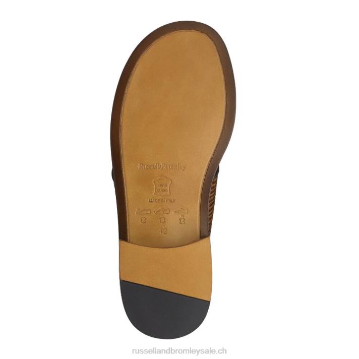 brun 8BN6525 Hommes Russell And Bromley sandale perugia à bride d\'orteil