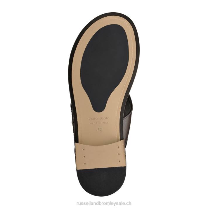 brun 8BN6539 Hommes Russell And Bromley sandale arabe à bout pointu